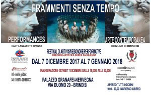Frammenti senza tempo: dal 7 dicembre a Palazzo Nervegna il Festival delle Arti Visive |Sonore |Performative