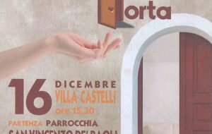 A Villa Castelli la raccolta alimentare natalizia “Porta a Porta” della Caritas diocesana di Oria