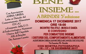 “Stiamo bene insieme… a Brindisi”: domenica convegno sui disturbi del comportamento alimentare