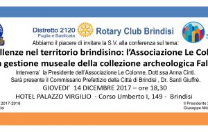 Eccellenze nel territorio brindisino: l’Associazione Le Colonne nella gestione museale della collezione archeologica Faldetta