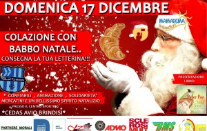 Cedas Avio Brindisi: domenica dalle 10.00 “Colazione con Babbo Natale”