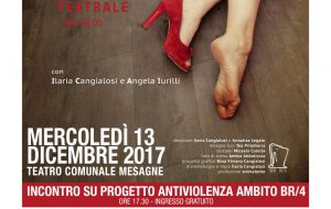 Contrasto della violenza di genere: mercoledì incontro e spettacolo al Teatro Comunale di Mesagne