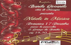 Il 17 dicembre Natale in Musica con la Banda Giovanile “Città di Mesagne” presso la Parrocchia S. Lorenzo da Brindisi