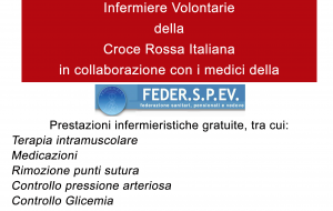 Domenica Open Day dell’Ambulatorio Infermiere Volontarie della Croce Rossa Italiana