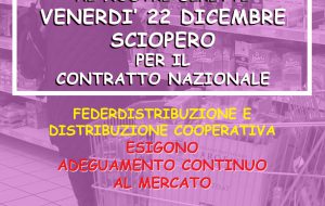 Venerdi 22 scioperano i dipendenti della Grande Distribuzione