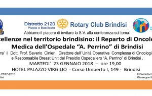 Eccellenze nel territorio brindisino: il Reparto di Oncologia Medica dell’ Ospedale A. Perrino di Brindisi