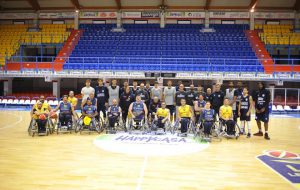 Emozione al PalaPentassuglia per l’incontro tra gli atleti della New Basket Brindisi e della Lupia Team Salento