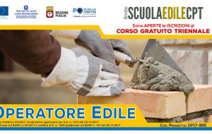 Corso Gratuito Triennale per ”Operatore Edile”