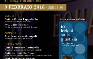 Della giustizia e della sua crisi: venerdì convegno al Tribunale di Brindisi