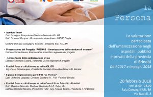 Si presenta la ricerca regionale sull’umanizzazione negli ospedali brindisini