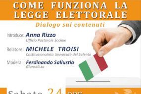 Come funziona la legge elettorale: se ne discute sabato 24 in un incontro organizzato dall’Ufficio per la Pastorale sociale dell’Arcidiocesi di Brindisi-Ostuni