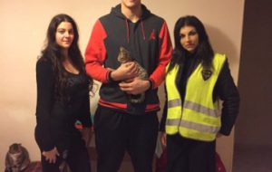 La New Basket Brindisi sostiene i gatti in difficoltà: Daniel Donzelli “adottate i gatti meno fortunati “