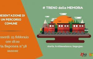 Treno della Memoria a Brindisi: domani l’iniziativa di Community HUB Brindisi