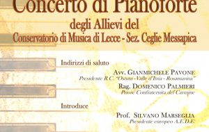 Domenica 22 ad Ostuni Concerto degli Allievi del Conservatorio di Musica di Lecce – Sez. Ceglie Messapica
