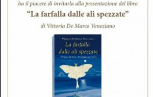 Sabato 28 Vittoria De Marco Veneziano presenta “La farfalla dalle ali spezzate”