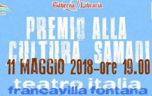 Venerdì 11 il “Premio alla Cultura Samadi” al Teatro Italia di Francavilla
