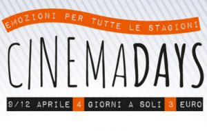 Tornano i CinemaDays: al cinema con biglietto a 3 euro. Ecco i cinema aderenti a Brindisi e provincia