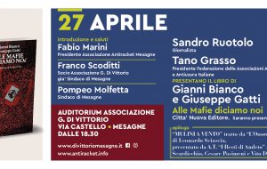Venerdì dell’Antiracket: si chiude con Sandro Ruotolo, Tano Grassi e gli autori del libro “Alle Mafie diciamo noi”