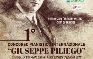 Tutto pronto per la I edizione del Concorso Pianistico Internazionale “Giuseppe Piliego”