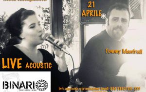 Stasera Noemi Castagnanova e Tommy Manfredi al Binario 23