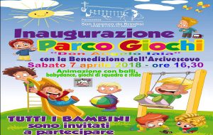 Il 7 Aprile inaugura il Parco Giochi della Parrocchia San Lorenzo da Brindisi