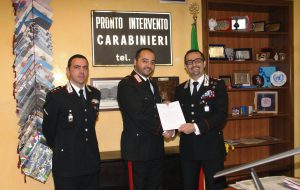 Il Comandante Provinciale dei Carabinieri premia i militari distintisi in attività di servizio