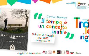 Rassegna “Tra le righe”: Carmen Nolasco presenta il libro “Il tempo è un concetto inutile”
