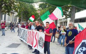 CasaPound in piazza a Brindisi contro degrado e criminalità