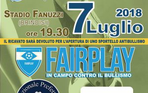 Fairplay, in campo contro il bullismo: la nazionale italianAttori al Fanuzzi di Brindisi