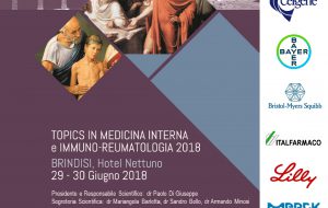 A Brindisi il Congresso Scientifico “Topics in Medicina Interna e Immuno-Reumatologia”