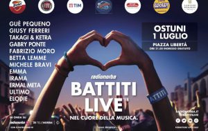 Battiti Live 2018, domani sera il grande show di Radionorba nel cuore di Ostuni