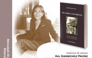 Mercoledì 20 si presenta ad Ostuni il romanzo “Tra Storia e Sentimento” di Delia Nicotra Costa
