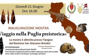 Oggi si inaugura la mostra “Viaggio nella Puglia Preistorica”