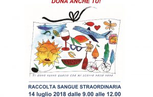 Emergenza Sangue: sabato 14 raccolta straordinaria in Piazza Vittoria