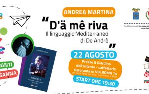 Tra le righe: domenica 22 Antonio Martina presenta “Dä mê riva – il linguaggio Mediterraneo di De Andrè”