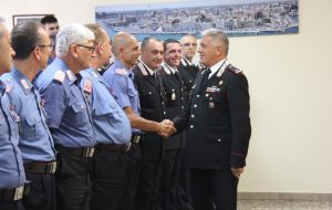 Il Generale Cataldo saluta il Comando Carabinieri di Brindisi