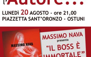 Massimo Nava presenta a Ostuni “Il boss è immortale”, la sua ultima appassionante opera letteraria