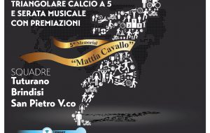 Sabato 8 a Tuturano la premiazione delle eccellenze sportive del territorio brindisino