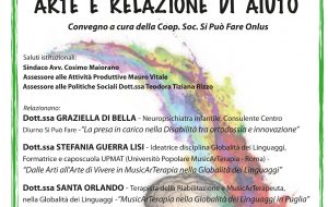 Giovedì 27 a Latiano il convegno “Arte e Relazione di Aiuto”, a cura della Coop. Soc. Si Può Fare