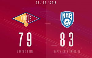 L’Happy Casa Brindisi batte Roma e va in finale nel Torneo di Maddaloni