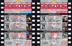 Doppio appuntamento settimanale per la nuova rassegna “Cinecronici”