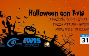 Mercoledì 31 ottobre “Halloween con Avis” in Piazza Vittoria