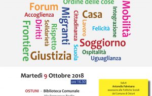 Incontro del Forum provinciale per cambiare l’ordine delle cose a Ostuni