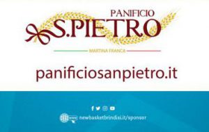 Il “Panificio San Pietro” di Martina Franca entra negli sponsor della New Basket Brindisi