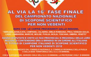 A Brindisi la fase finale del torneo nazionale di scopone scientifico per non vedenti