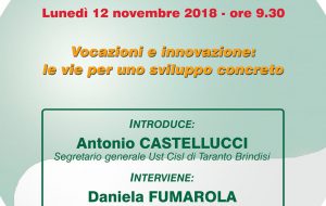 Vocazioni e innovazione: le vie per uno sviluppo concreto. Lunedì a Cellino Consiglio Generale Cisl