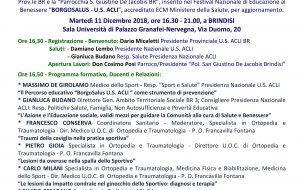 Martedì 11 convegno su “Infortuni e traumi nella pratica motoria e nello sport”