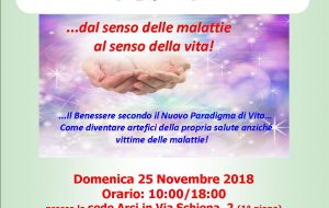 Domenica 25 a Brindisi il seminario “Auto-guarigione olistica: dal senso delle malattie al senso della vita!”