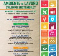 Oggi convegno della Pastorale Sociale su “Ambiente e Lavoro: sviluppo sostenibile?”