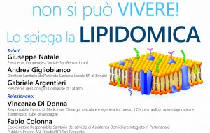 Lunedì 3 a Latiano il convegno “Senza grassi non si può vivere! Lo dice la lipidomica”